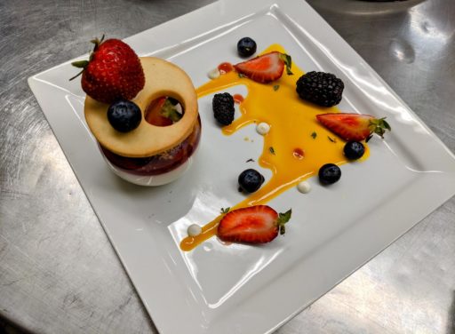 Another plated dessert