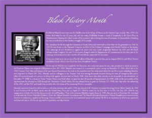 BHM from VACC - Nelson Mandela