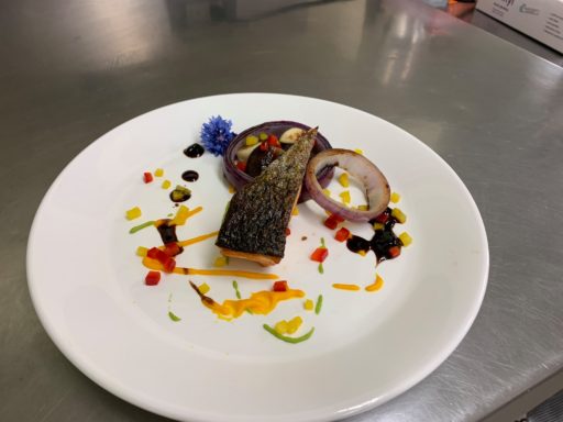 Creative plating in the Culinary Presentation competency