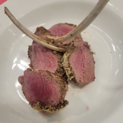 Frenched rack of lamb