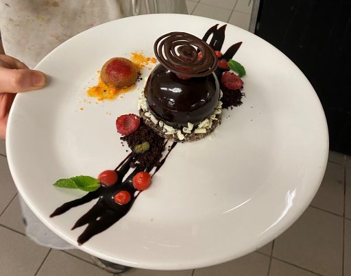 Pastry students work