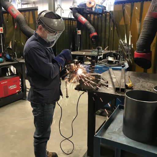 Robert and Danny’s welding students hard at work