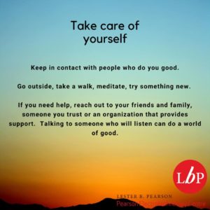 Take care of yourself