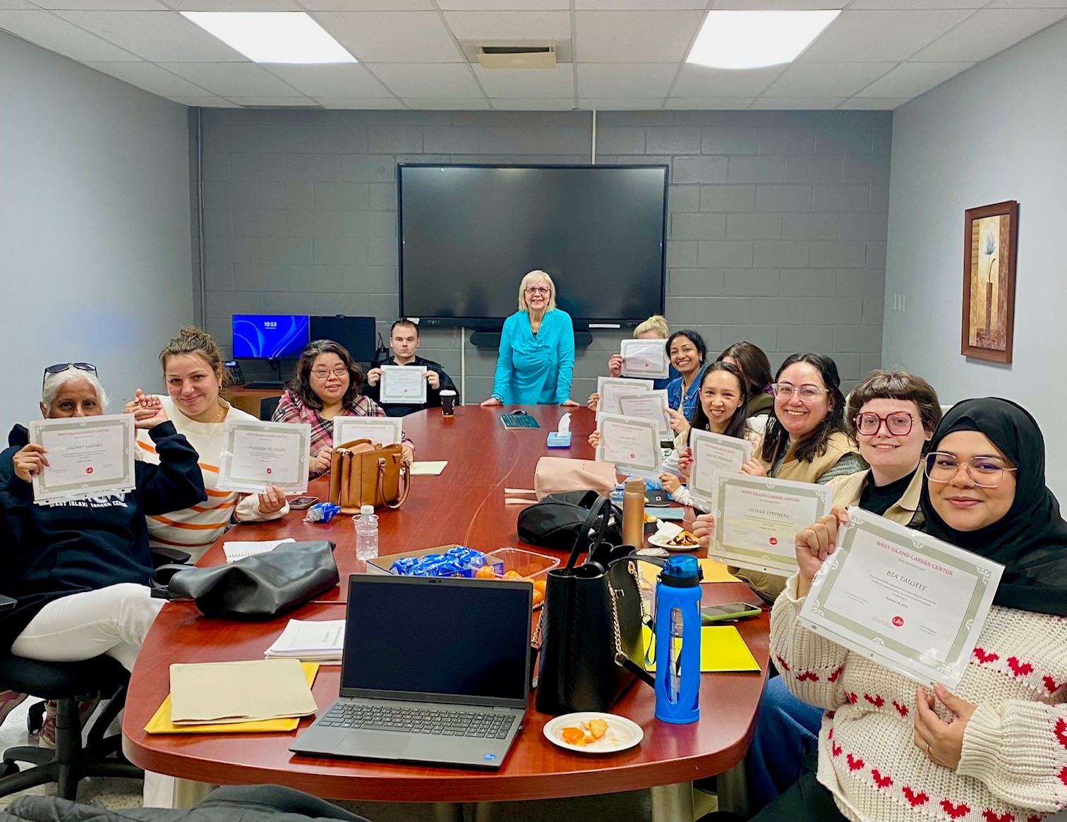 Completing their training