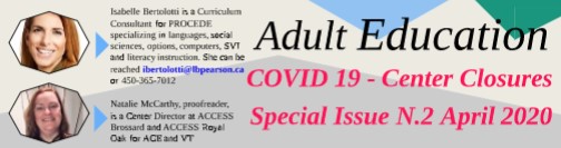 Adult Education Newsletter COVID 19 - Special Issue N.2