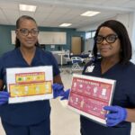 Preparing for their lab session